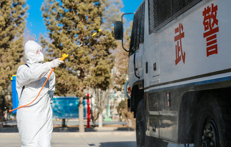 【甘肅全民戰“疫”】武警甘肅總隊酒泉支隊全力做好疫情防控工作（組圖）