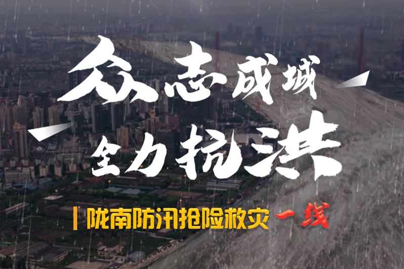 海報丨隴南防汛搶險救災一線，這些讓我們感動的瞬間!