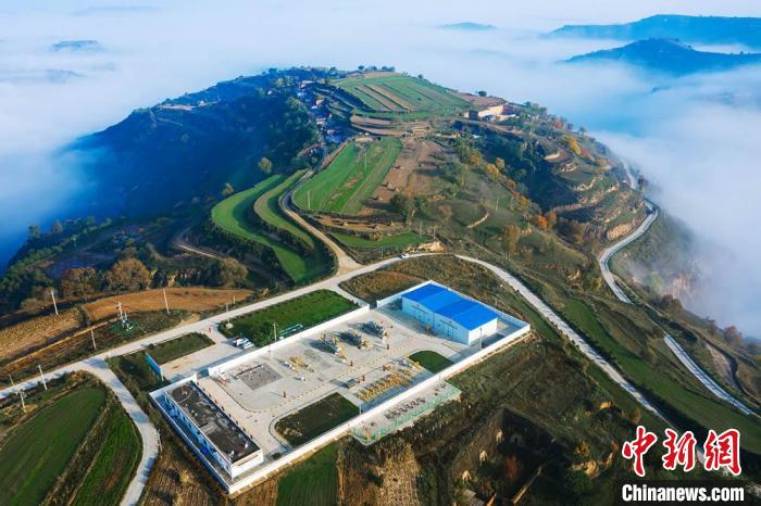 圖為中石油長慶油田慶陽天然氣開發場站。(資料圖) 慶陽市委宣傳部供圖