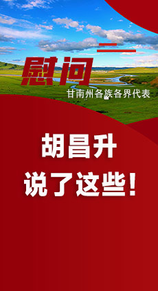  圖解|慰問甘南州各族各界代表 胡昌升說了這些！