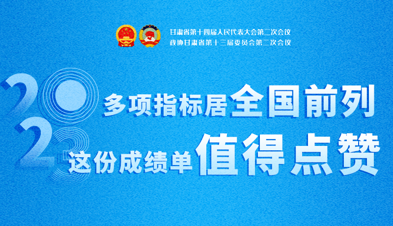 【聚焦2024甘肅兩會】3D海報|多項指標居全國前列!甘肅這份成績單值得點贊