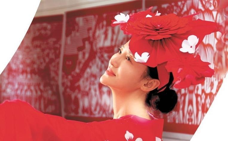 牡丹花頭飾 杜雨林